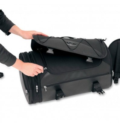 Borsa a rullo Saddlemen Deluxe Rack bag nera da 55 litri Borsa a rullo Saddlemen Deluxe Rack bag nera da 55 litri