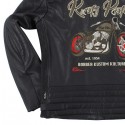 Giacca da moto in pelle Rusty Pistons Logan nera Giacca da moto in pelle Rusty Pistons Logan nera
