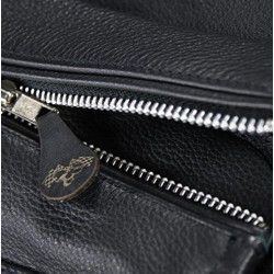 Giacca da moto in pelle Rusty Pistons Logan nera Giacca da moto in pelle Rusty Pistons Logan nera