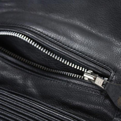 Giacca da moto in pelle Rusty Pistons Logan nera Giacca da moto in pelle Rusty Pistons Logan nera