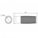 Manopole Rizoma Urlo per Harley Davidson nere Manopole Rizoma Urlo per Harley Davidson nere