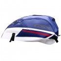 Copriserbatoio Bagster per Suzuki GSX 1400 in similpelle blu, bianco e rosso Copriserbatoio Bagster per Suzuki GSX 1400 in similpelle blu, bianco e rosso