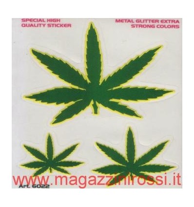 Set adesivi piccolo 4R Fantasia Marjuana