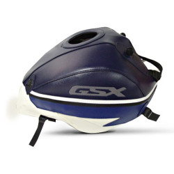 Copriserbatoio Bagster per Suzuki GSX 1400 in similpelle blu, blu scuro e bianco