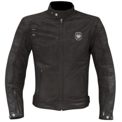 Giacca da moto in pelle Merlin modello Alton marrone Giacca da moto in pelle Merlin modello Alton marrone