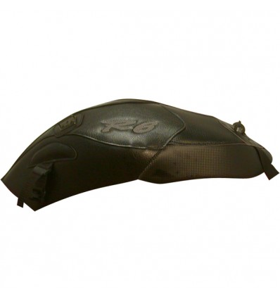 Copriserbatoio Bagster per Yamaha YZF R6 06-07 similpelle nero e carbonio