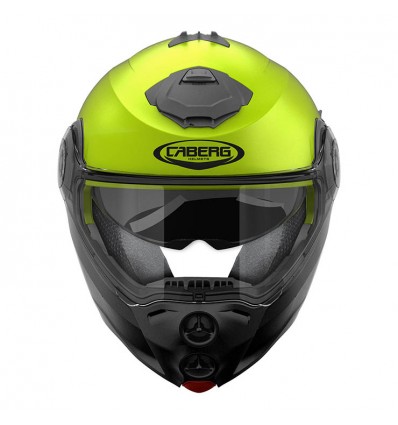 Casco Caberg Droid Hi Vizion apribile doppia visiera giallo fluo Casco Caberg Droid Hi Vizion apribile doppia visiera giallo fluo