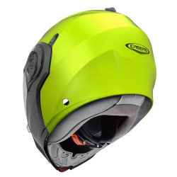 Casco Caberg Droid Hi Vizion apribile doppia visiera giallo fluo Casco Caberg Droid Hi Vizion apribile doppia visiera giallo fluo