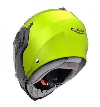 Casco Caberg Droid Hi Vizion apribile doppia visiera giallo fluo Casco Caberg Droid Hi Vizion apribile doppia visiera giallo fluo