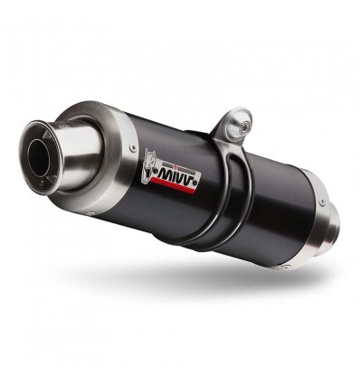 Marmitta Mivv GP Black Acciaio Inox nero per Yamaha R6 99-02