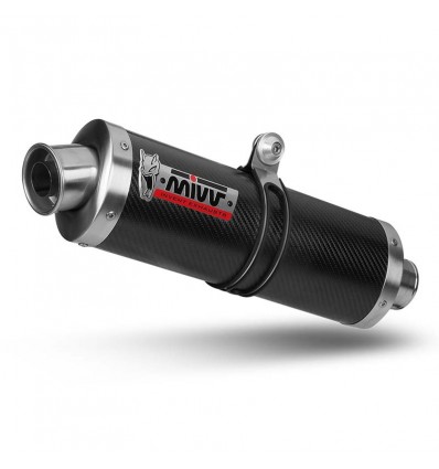 Terminale alto Mivv Oval Carbonio per Yamaha R6 99-02