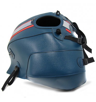 Copriserbatoio Bagster per Moto Guzzi V7, V7 II e V7 III blu, argento e arancio