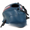 Copriserbatoio Bagster per Moto Guzzi V7, V7 II e V7 III blu, argento e arancio Copriserbatoio Bagster per Moto Guzzi V7, V7 II e V7 III blu, argento e arancio