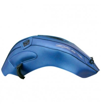 Copriserbatoio Bagster per Kawasaki ZX-6R 07-08 in similpelle azzurro perlato