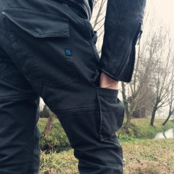 Pantalone da moto in tessuto PMJJeans Santiago moro Pantalone da moto in tessuto PMJJeans Santiago moro