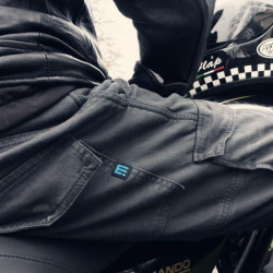 Pantalone da moto in tessuto PMJ Jeans Santiago grigio Pantalone da moto in tessuto PMJ Jeans Santiago grigio