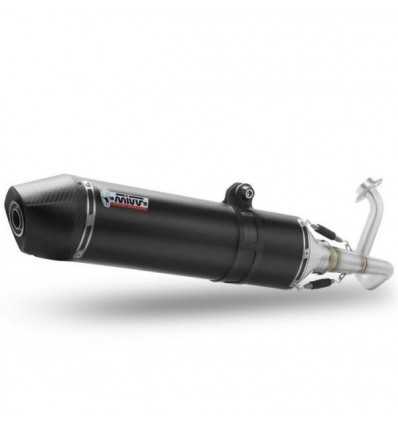 Scarico Mivv Stronger Steel Black per Honda SH 300i 07-14