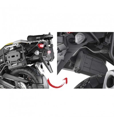 Kit Attacco Givi per Tool Box S250 su telai CAM Suzuki DL650-1000 V-Strom dal 2017 Kit Attacco Givi per Tool Box S250 su telai CAM Suzuki DL650-1000 V-Strom dal 2017