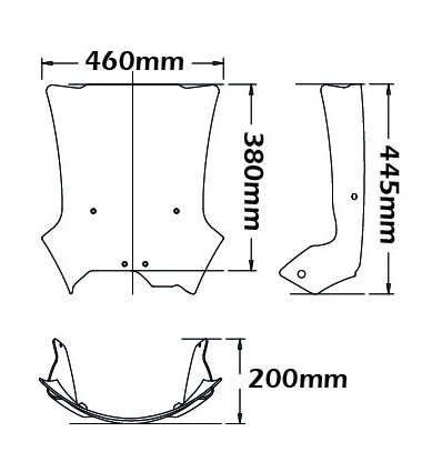 Cupolino Isotta tipo adv basso per BMW F800GS dal 2012 Cupolino Isotta tipo adv basso per BMW F800GS dal 2012