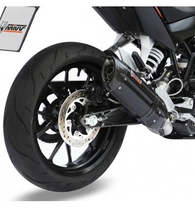 Marmitta Mivv Suono Inox Carbon End per KTM Duke 125 Marmitta Mivv Suono Inox Carbon End per KTM Duke 125
