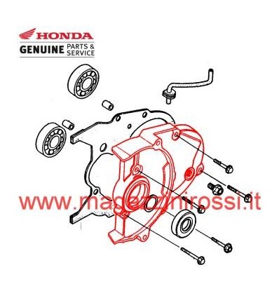 Meccanica - Coperchio scatola ingranaggi Honda 50cc Dio Meccanica - Coperchio scatola ingranaggi Honda 50cc Dio