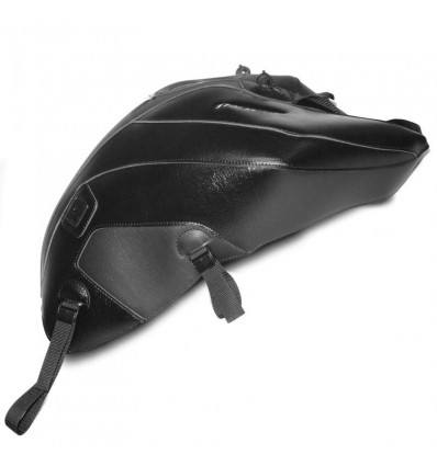 Copriserbatoio Bagster per Yamaha Tracer 700 in similpelle nero opaco e nero