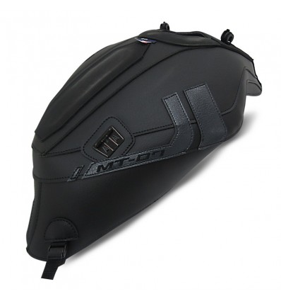 Copriserbatoio Bagster per Yamaha MT 07 in similpelle nero opaco e antracite