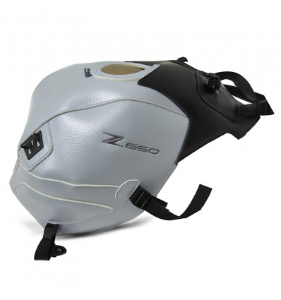 Copriserbatoio Bagster per Kawasaki Z650 nero e bianco perlato