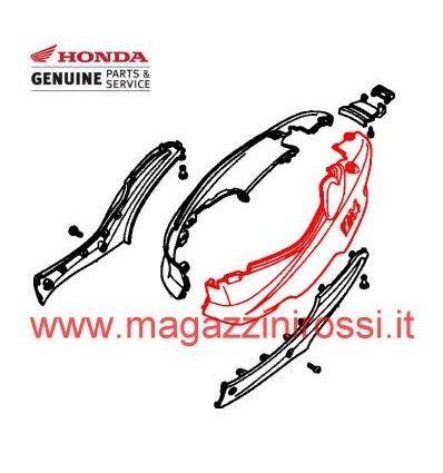 Carena - Fiancata laterale sx Honda Dio ZX 94-03 Carena - Fiancata laterale sx Honda Dio ZX 94-03