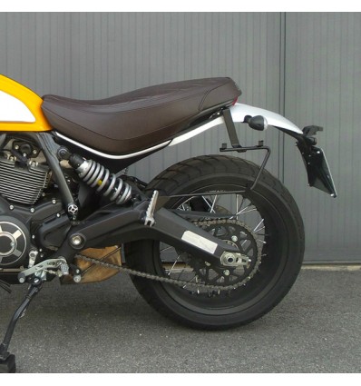 Borsa laterale MCJ Business in pelle marrone per Ducati Scrambler Borsa laterale MCJ Business in pelle marrone per Ducati Scrambler