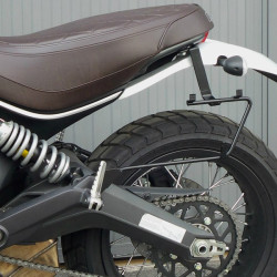 Borsa laterale MCJ Business in pelle marrone per Ducati Scrambler Borsa laterale MCJ Business in pelle marrone per Ducati Scrambler