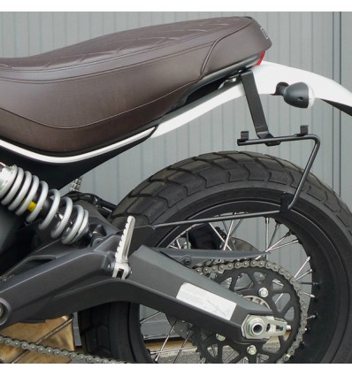 Borsa laterale MCJ Business in pelle marrone per Ducati Scrambler Borsa laterale MCJ Business in pelle marrone per Ducati Scrambler