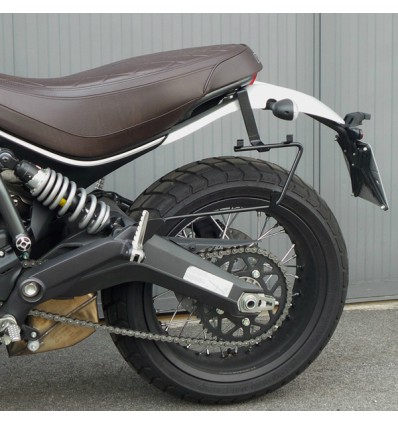 Borsa laterale MCJ Business in pelle marrone per Ducati Scrambler Borsa laterale MCJ Business in pelle marrone per Ducati Scrambler