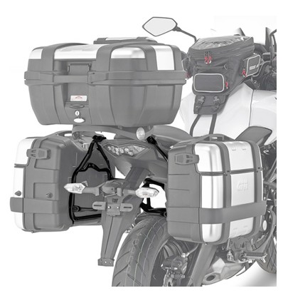 Portavaligie laterale Givi PL4114 Monokey per Kawasaki Versys 650 2015 Portavaligie laterale Givi PL4114 Monokey per Kawasaki Versys 650 2015