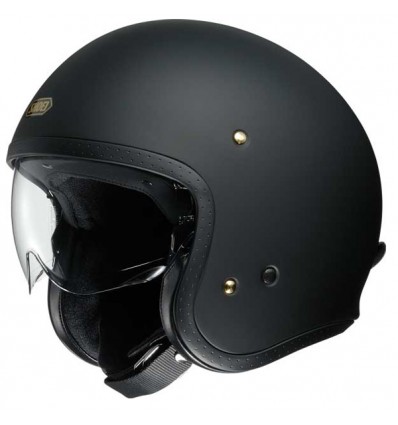 Casco Shoei J-O con visiera a scomparsa nero opaco Casco Shoei J-O con visiera a scomparsa nero opaco