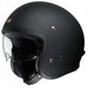 Casco Shoei J-O con visiera a scomparsa nero opaco Casco Shoei J-O con visiera a scomparsa nero opaco