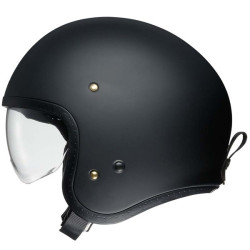 Casco Shoei J-O con visiera a scomparsa nero opaco Casco Shoei J-O con visiera a scomparsa nero opaco