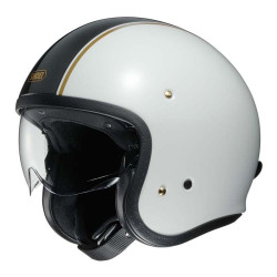 Casco Shoei J-O con visiera a scomparsa Caburettor bianco Casco Shoei J-O con visiera a scomparsa Caburettor bianco