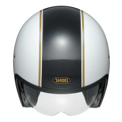 Casco Shoei J-O con visiera a scomparsa Caburettor bianco Casco Shoei J-O con visiera a scomparsa Caburettor bianco