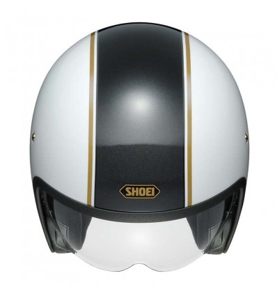 Casco Shoei J-O con visiera a scomparsa Caburettor bianco Casco Shoei J-O con visiera a scomparsa Caburettor bianco