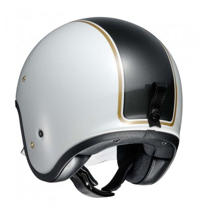 Casco Shoei J-O con visiera a scomparsa Caburettor bianco Casco Shoei J-O con visiera a scomparsa Caburettor bianco