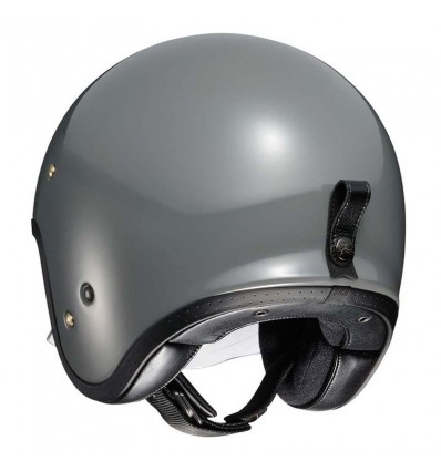 Casco Shoei J-O con visiera a scomparsa grigio pastello Casco Shoei J-O con visiera a scomparsa grigio pastello