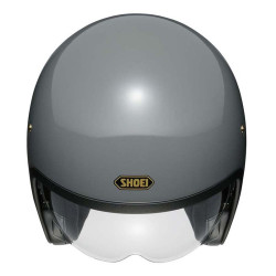 Casco Shoei J-O con visiera a scomparsa grigio pastello Casco Shoei J-O con visiera a scomparsa grigio pastello