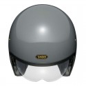 Casco Shoei J-O con visiera a scomparsa grigio pastello Casco Shoei J-O con visiera a scomparsa grigio pastello