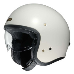 Casco Shoei J-O con visiera a scomparsa bianco lucido Casco Shoei J-O con visiera a scomparsa bianco lucido