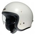 Casco Shoei J-O con visiera a scomparsa bianco lucido Casco Shoei J-O con visiera a scomparsa bianco lucido