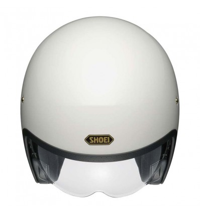 Casco Shoei J-O con visiera a scomparsa bianco lucido Casco Shoei J-O con visiera a scomparsa bianco lucido