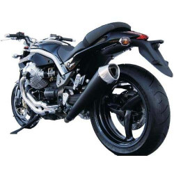 Terminale Zard Inox Cat nero per Moto Guzzi Griso