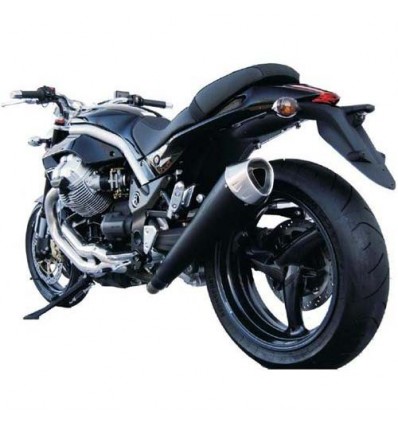 Terminale Zard Inox Cat nero per Moto Guzzi Griso