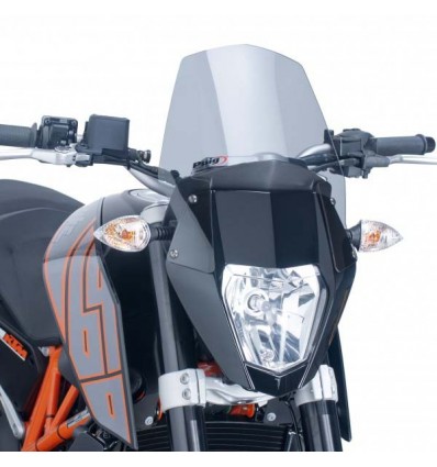 Cupolino Puig Naked per KTM Duke 690 12-14 fumè chiaro Cupolino Puig Naked per KTM Duke 690 12-14 fumè chiaro